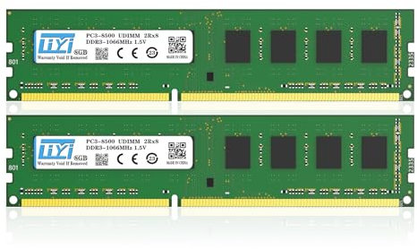 LIYI DDR3 16GB Kit (2x8GB) 1066MHz (PC3-10600) 240-PIN 1.5V CL7 UDIMM Memory Modle UNBUFFERED Non-ECC for Desktop PC Memoria Aggiornamento