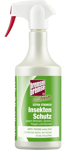RL24 BremsenBremse - Insektenschutz Ultrafresh | Fliegenspray Pferd & Reiter | gegen Bremsen, Zecken, Fliegen & Mücken | Insektenabwehr mit Panthenol & Avocadoöl | Insektenspray | 1 x 750 ml Spray