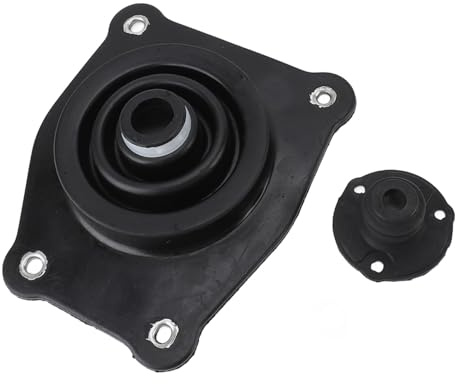 Acouto Wechselhebelmanschetten-Set, Untere Schalthebel-Staubmanschette und Schalthebel-Schaltmanschetten-Ersatzsatz für MX5 MX-5 Miata, ABS- und Gummimaterial, Schwarze Farbe,