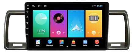 For Toyota Hiace 2004-2019 RHD Car Stereo 2 Din Wireless Carplay Android Auto 10 Full IPS Touchsreen HD Live Rearview/BT 5.0/WIFI/4G SIM/DVR/GPS/SWC/OBD 2/FM AM Radio RDS DAB+DSP(M150CP)