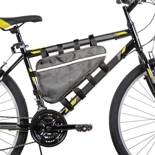 VADO VLTRA Bicycle Frame Bag, Waterproof Oxford Cloth Triangle 39 * 36 * 22cm Strap-On Reflective, Outdoor Cycling Storage Bike Bag for Li-Lon Case, Phone, Cash, Repair Tool