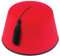 Roter Fez Hut – Erwachsenengröße, originelles Kostümzubehör, Unisex, türkische und marokkanische Kopfbedeckung, lustige Cosplay-Hüte