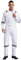 Xnihocha Herren Arbeitsoverall Overall Langarm Einteiler Arbeitsanzug aus 100% Baumwolle Reflektierende Streifen Lang Jumpsuit Weiß L