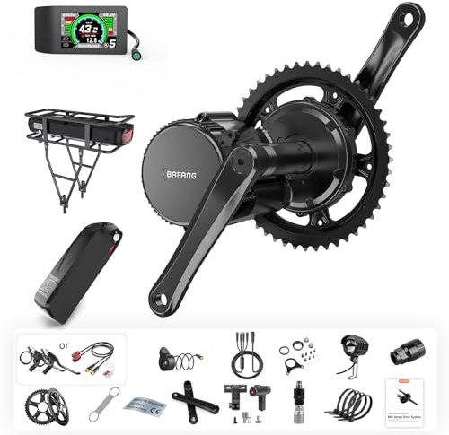 Bafang Mittelmotor 250W 350W 500W BBS01B G340 Motor mit 36V Akku mit optionalem E-Bike Display Custom E-Bike Umbausätze für BB68mm Mountainbike