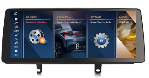 Erisin Android 16 Autoradio CarPlay BMW F30 F31 F34 F32 F33 F36 NBT System | Qualcomm 8-Kern 8GB+128GB 12,3 Zoll GPS Navigation Bluetooth 5.1 CarPlay Android Auto WiFi 4G DAB+ DSP USB TPMS iDrive Canbus