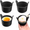 Eierkessel Tasse Schimmel - Gekochte Eierform - Silikonei -Wilderer - Nicht -Stall -Eierkessel -Wilderer 4 Stcs - Poanced Eierkocher Zum Backen Von Ofen -Mikrowellen -Wilderei