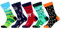 WeciBor Herren Lustige Bunte Socken, 5 Paar Mehrfarbig Golf, Größe 43-46