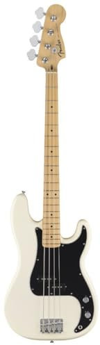 Fender Standard Precision Bass MN Olympic White - Basso elettrico a 4 corde
