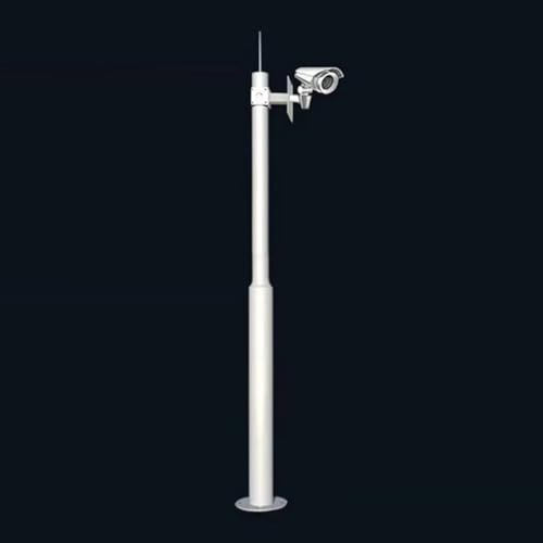 Universal Heavy-Duty Outdoor CCTV Security Camera Mount Bracket Extender Pole,Outdoor Monitor Security Surveillance Cameras Ground Mount Stand, Weatherproof Metal Surveillance Camera Rack Post