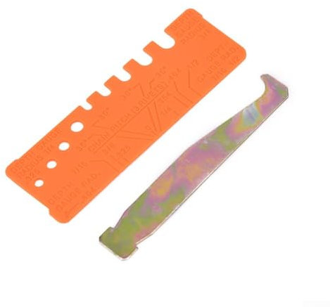 Chainsaw Tool Kit 2Pcs with Bar Groove Cleaner and Quick Check Gauge for Accurate Measurements