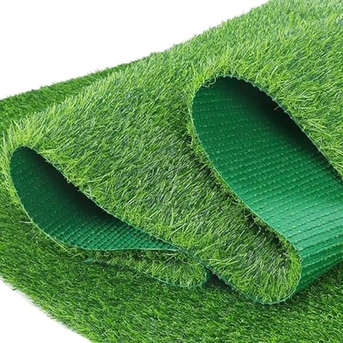 AYWTIUN Kunstrasen Kunstrasen Rasenteppich Außenterrasse Synthetische Matte Teppich Innen Außen Gartendekoration Landhaus für Rasen(0.5x0.5m 19.7X19.7in)
