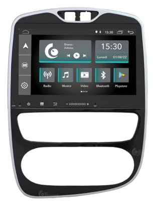 Autoradio Android JF-131RC-X7C-1 compatibile con RENAULT Clio 4ª 2015-2021 | CarPlay e Android Auto | GPS | DAB+ |10 pollici HD | Prodotto in Italia
