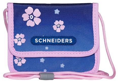 Schneiders Brustbeutel Geldbörse Neck Pouch Blue Bloom dunkelblau