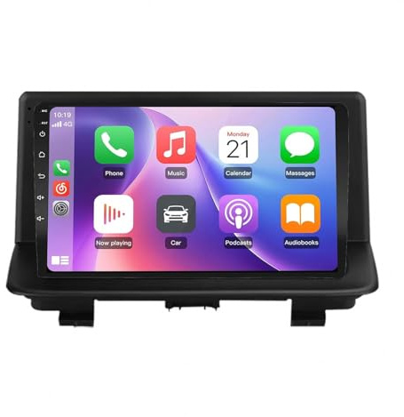 Pantalla Multimedia con Carplay y Android Auto para Audi Q3 2011-2018 Pantalla Táctil, Navegación GPS WiFi Bluetooth, Cámara Trasera, Radio FM/RDS Dsp, Micrófono, 4 Nuclear 1G+16G