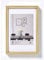 walther design Bilderrahmen gold 15 x 20 cm mit Passepartout, Steel Style Kunststoffrahmen ES520G