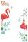 Flamingo Wandsticker Aufkleber für Tür Renew Dekoration Möbel Schrank Dekoration