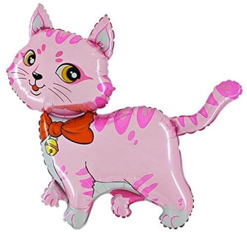 Ballonim® Katze pink ca. 80cm Luftballons Folienballon Party DekorationGeburtstag