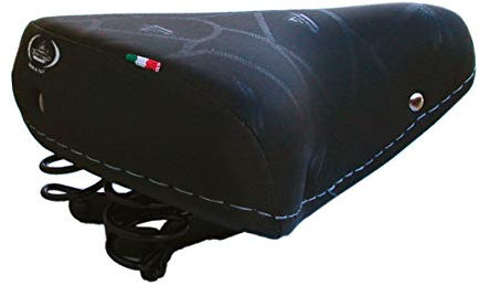 Made In Italy Montegrappa Originaler Vintage Sattel Kunstleder Zwei Federn Mod 07/F (Farbe: Schwarz)