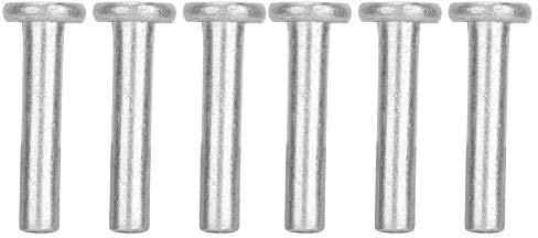 100 Unids Gb867 M4 Cabeza Plana de Aluminio Sólido Remaches Sujetadores(M4*25)
