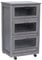 Carrello per cucina LANDHELL LUSSO con ante a ribalta e ruote per casa giardino 48x38xh83 cm (Grigio)