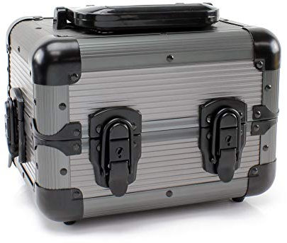 Versa Games 600pc Deluxe Poker Chip Case Carrier in Gray Color - Ultimate Poker Chip Carrier