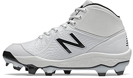 New Balance Men's Fresh Foam 3000 V5 TPU Molded Mid Cut Baseball Shoe, White/White, 15