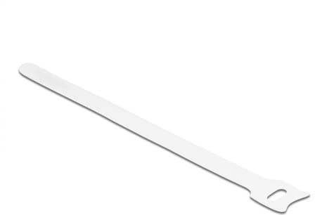 Delock Klett-Kabelbinder L 200 x B 12 mm weiß 10 Stück