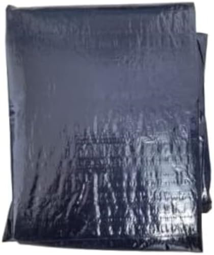 poolomio® Poolabdeckung 120g/m², Poolfolie für Sommer & Winter | Abdeckfolie für runde Pools | Ganzjahresplane mit Schnellverschluss | blau/schwarz (Ø 400 cm)