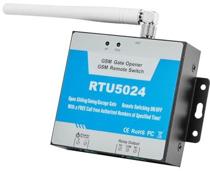 RTU5024 GSM Gate opener, GSM remote switch door opener SMS door control automatically open and close…