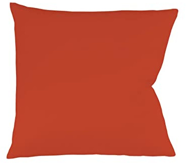 sleepling Satin Kissenbezug, Kissenhülle aus 100% seidig weicher Baumwolle, Bezug Zierkissen, Sofakissen, Kissen, 60 Grad, Ökotex 100, Made in EU, 40 x 40 cm, Chili