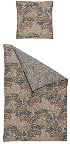 Irisette Mako-Satin Bettwäsche Set Sky 8426 Safran 135 x 200 cm + 1 x Kissenbezug 80 x 80 cm