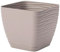 Acan Tradineur - Maceta Cuadrada con Plato - Diseño Sahara (19 cm) - Fabricado en plástico - Ideal parajardín Exterior, terraza o balcón - Color Surtido