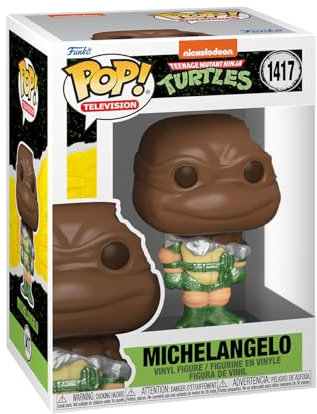 Funko Pop! TV: Teenage Mutant Ninja Turtles - (Teenage Mutant Ninja Turtles (TMNT)) - Michelangelo - Les Tortues Ninja - Figurine en Vinyle à Collectionner - Idée de Cadeau - Produits Officiels