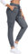 JINSHI Pantaloni Cargo Donna Pantaloni Tuta Fodera in Micropile Caldi Sportivi Felpa Jogger Invernali con Grandi Tasche Grigio Scuro L