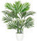 Kunstpflanze Palme Künstliche Pflanzen Kunstpalme Kunstbaum Groß Tropische Aesthetic Deko für Wohnzimmer Schlafzimmer Büro Haus (Grün, 58CM)