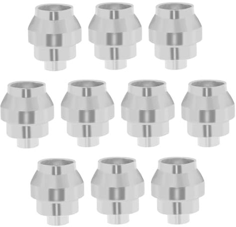 The Lord of the Tools 10Pcs Brake Cable End Caps Aluminum Alloy Brake Cable Cover Reusable Brake Cable End Crimps Accessories for Vintage Sports Bikes Silver