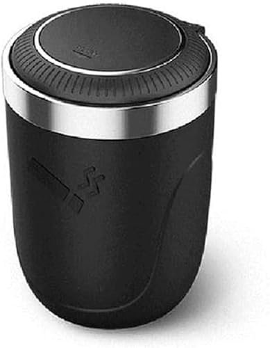 Auto Aschenbecher für Smart Fortwo 450 451 453/Forfour 453 454, Tragbar Versiegelt Staubdicht Abnehmbar Geruchsdicht mit Deckel Aschenbecher,A