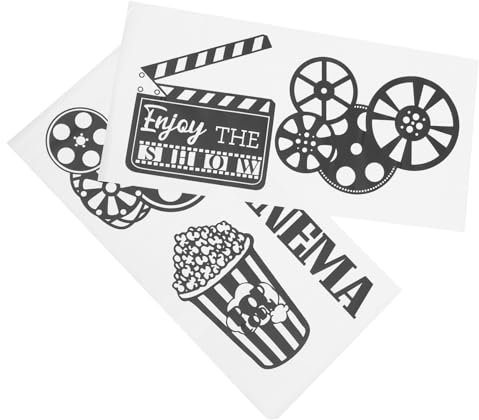 PRETYZOOM 1 Satz Kino-popcorn-wandaufkleber Wanddekoration Für Theaterzimmer Aufkleber Für Kinos Aufkleber Für Den Kinoraum Wohnkultur Dekoration Im Kinosaal Hausbedarf Pvc Film 7c Haushalt