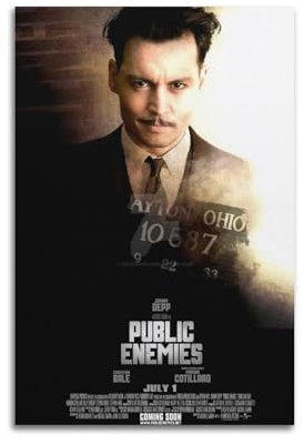 greb Filmposter Public Enemies, Raumdekoration, ästhetisches Poster, künstlerisches Poster für Schlafzimmer, Wohnzimmer, Wände, 50 x 75 cm, ungerahmter Stil