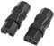JSADZKJ IEC 320 enchufe de alimentación C15 hembra a hembra enchufe adaptador de corriente estándar de EE.UU. enchufe adaptador de alimentación de CA para UPS Outlet / ordenador Socket（2pcs）