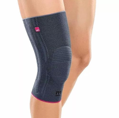 medi Genumedi Kniebandage | Extraweit | Größe: 4 | Mit Haftband | Farbe: Silber | Zur Stabilisierung des Kniegelenks