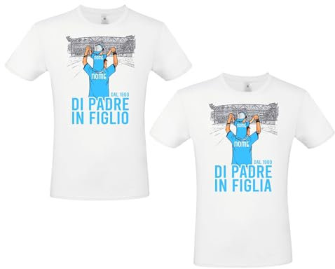 Maglia Lazio di Padre in Figlio Figlia Personalizzabile Personalizzata