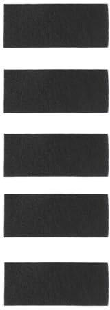 Activated Carbon Ceiling Fan Filters, 5Pcs Universal Replacement Improved Air Quality Ceiling Fan Blade Filters for Office and Home (Rectangle)