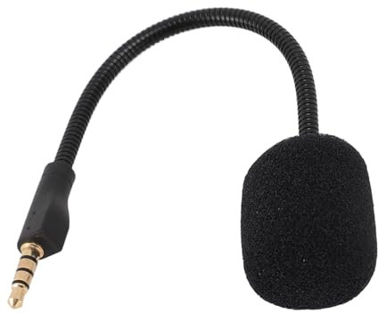 Mic Replacement for Steelseries ArctisⅠ, Gaming Headset 3.5mm Jack Detachable Boom Microphone with Foam, Omnidirectional, Plug and Play
