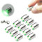 SUZEYAR 10 Stück Miniatur-LED-Lichter, winzige Lichter für Handarbeit/Heimwerker, batteriebetrieben, Puppenhaus-Licht, Miniatur-Lichter für Spielzeugziegel, Bausteine, 10 Stück (Grün)