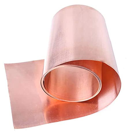 UYSELA Reines Kupfer Folienblatt, Dünne Cu-Metallfolienrolle, Hochreiner Reiner Kupferstreifen Für Elektrische Reparaturen, Löten, Basteln / 1 Stück / 0,1 X 40 X 1000 Mm/1 Pcs/0.1 * 25 * 1000Mm