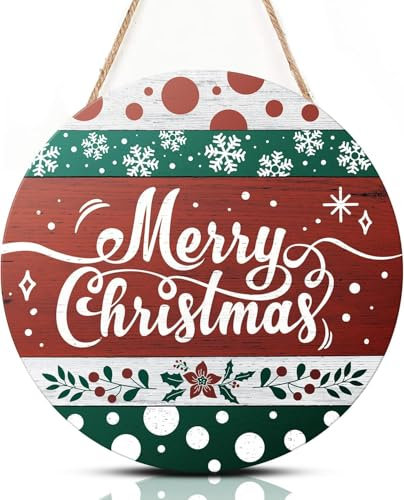 TOARTI Merry Christmas Deko,Hängedeko Weihnachten Türschild mit Elch und Weihnachtsbaum Türhänger Holz Christbaumschmuck Holzschild Weihnachten Weihnachtsschild für Weihnachten Indoor Outdoor