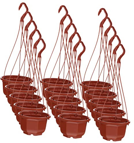 INOOMP 15ensembles Pots Suspendus pour Plantes avec Jardinières Forme De Cœur Décoration Intérieure Et Extérieure pour Fleurs Et Plantes Vertes