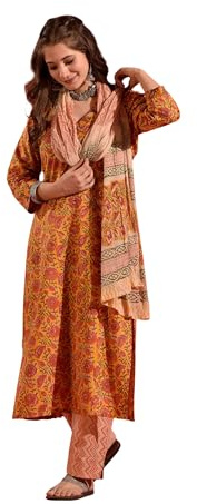 Kurta Women's Set || Kurta Set da donna || Kurta 3pic per le donne (Kurta-51-52-88), multicolore, XL