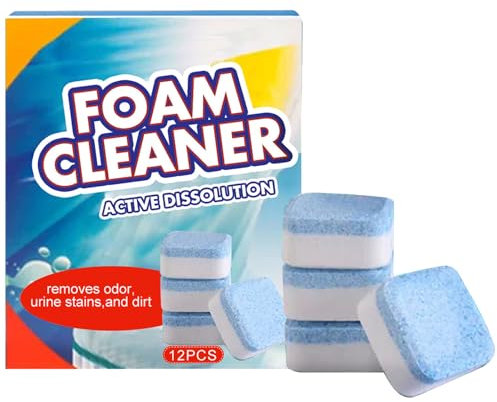 Pastillas Limpiadoras de Espuma para Inodoro,Tableta de Limpieza de Wc,Pastillas para Limpiar Baños,Tableta de Limpieza de Baños,Tabletas de Limpieza de Inodoro Baños,Pastillas de Limpieza de WC,12pc